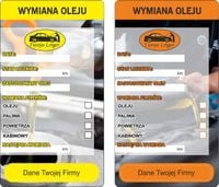 NAKLEJKI WYMIANA OLEJU ROZRZĄDU serwisowe 100 szt