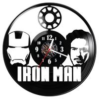 Zegar ścienny z płyty winylowej Iron Man 1269.14