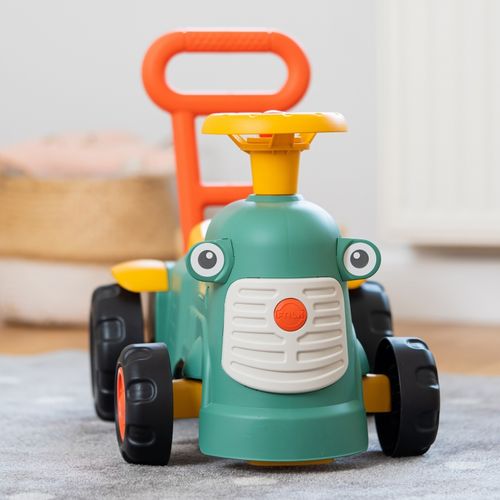 FALK Maurice Traktorek Jeździk Zielony Pchacz Odpychacz Schowek od 1 roku na Arena.pl