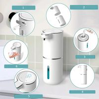 Duży bezdotykowy automatyczny dozownik mydła w pianie dyspenser piany z USB
