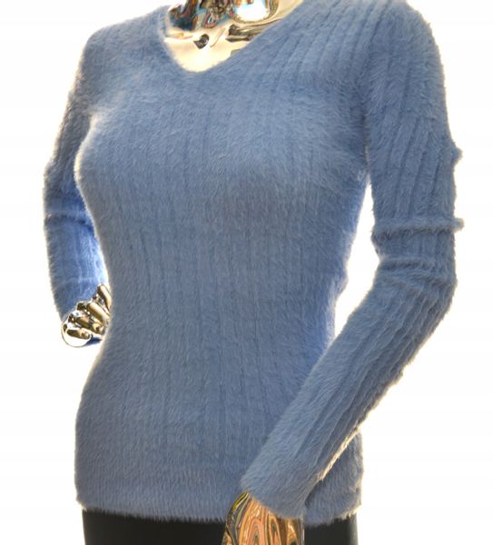 Damski sweter z dekoltem alpaka touch UNI XS S M zdjęcie 2