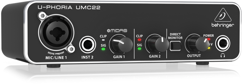 Behringer U-PHORIA UMC22 USB Audio Interfejs zdjęcie 3