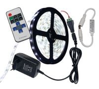 ZESTAW LED 300 BIAŁA 5M IP65 + ŚCIEMNIACZ + ZASIL