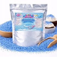 Maczki Cukrowe Niebieskie - posypka do tortów deserów gofrów ciast 25g
