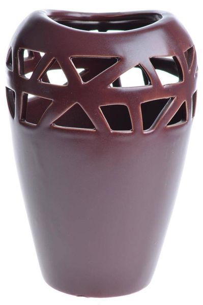 Wazon powycinany bordowy zdjęcie 1
