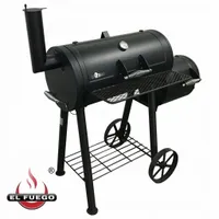 SOLIDNY GRILL WĘGLOWY ELFUEGO EDMONTON Z WĘDZARNIĄ