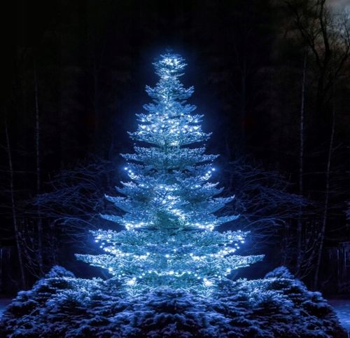 LAMPKI CHOINKOWE 1000 LED ZEWNĘTRZNE STAŁE FLASH BIAŁY ZIMNY + FLASH na Arena.pl