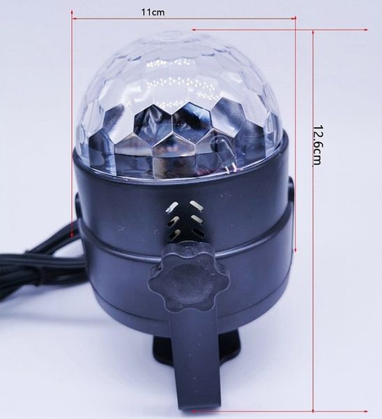 Kula dyskotekowa Disco Ball RGB LED reflektor sound active + pilot zdjęcie 7