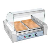 grill rolkowy z pokrywą roller grill podgrzewacz do parówek 11 rolek