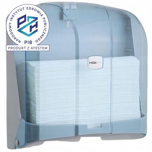 Pojemnik Dozownik Podajnik na ręczniki papierowe ZZ Transparentny ATEST PZH na Arena.pl