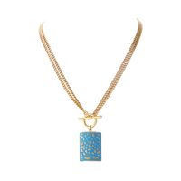 naszyjnik z niebieską zawieszką z kolekcji oceanique (c25/lat/24au)