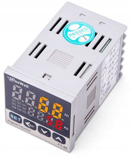 Licznik impulsów programowalny 230V 5A współpraca z czujnikami i enkoderami na Arena.pl