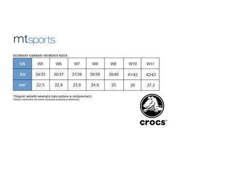 Sandały Crocs  Tulum 206107-00W - 38/39 na Arena.pl