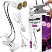 Uchwyt Do Żarówek Heckermann Bm-Jd-20Cm Biały - 2 Głowice