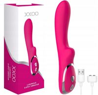 WIBRATOR DAMSKI INTENSYWNYCH ORGAZMÓW 10 FUNKCJI MASAŻER PUNKTU G 2W1 MOCNY