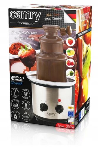 Fontanna Czekoladowa 3 Poziomy 320W Inox Camry na Arena.pl