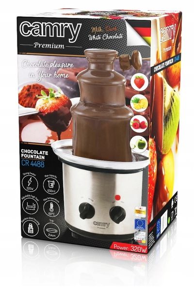Fontanna Czekoladowa 3 Poziomy 320W Inox Camry zdjęcie 11