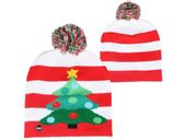 Czapka zimowa led świąteczna święta świeci ciepła