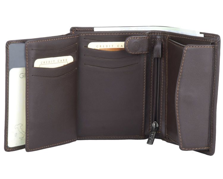 Portfel męski Davido - Giovani Brązowy zdjęcie 4