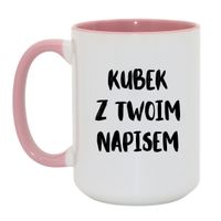 Duży Biało-Różowy 450 ml