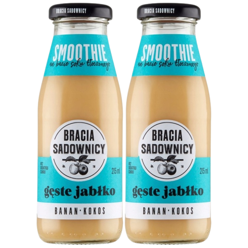 Bracia Sadownicy Smoothie gęste jabłko banan kokos 215 ml x 2 sztuk na Arena.pl