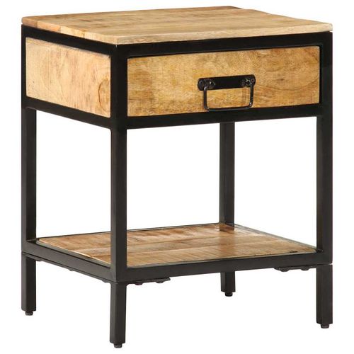 Szafka Nocna Brązowy 40 x 35 x 50 cm Lite drewno mango na Arena.pl