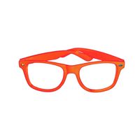 Okulary imprezowe neonowe pomarańczowe