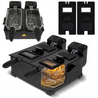 FRYTKOWNICA OLEJOWA 2x 3 litry 3600 W FRYTOWNICA TRADYCYJNA ELEKTRYCZNA FRYTKOWNICA OLEJOWA 2x 3 litry 3600 W FRYTOWNICA TRADYCYJNA ELEKTRYCZNA