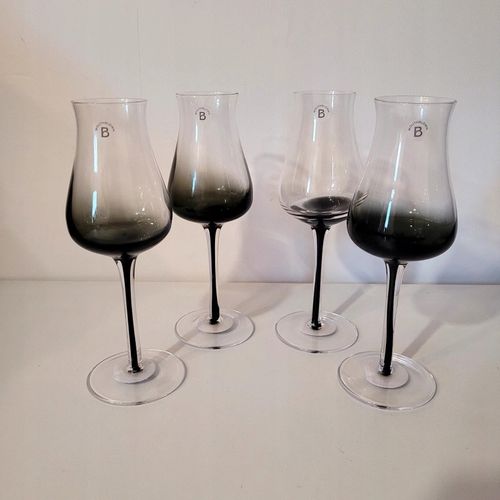 Kieliszek do szampana ze szkła dmuchanego Smoke, 4 szt. na Arena.pl