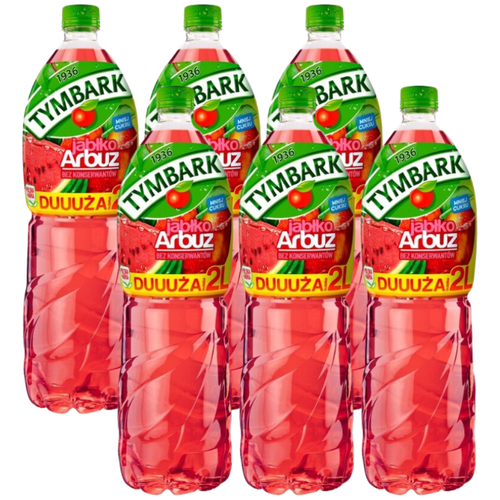 Tymbark Napój jabłko arbuz 2 l x 6 sztuk na Arena.pl