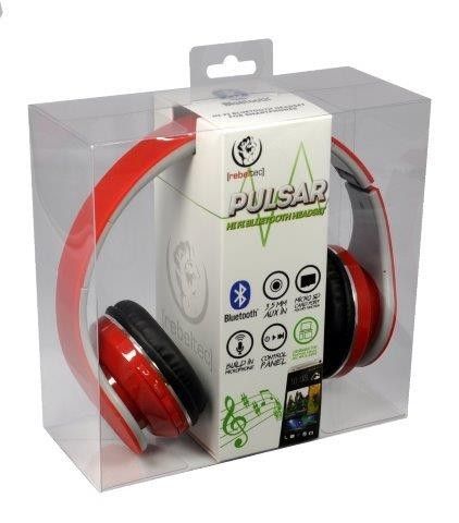Rebeltec Słuchawki bluetooth PULSAR czerwone na Arena.pl