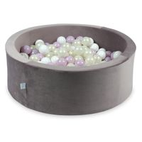 Suchy basen z piłeczkami 200 sztuk 90x30 Velvet lila (białe, różowe jasne perłowe, opalizujące)