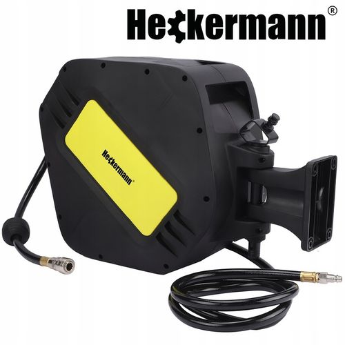 WĄŻ PNEUMATYCZNY ZWIJAK AUTOMATYCZNIE ZWIJANY DO KOMPRESORA BĘBEN 20m + 2m na Arena.pl