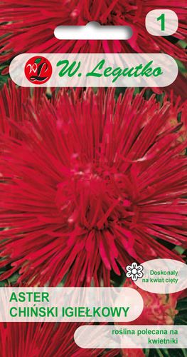 Nasiona Aster chiński igiełkowy czerwony, 1g na Arena.pl