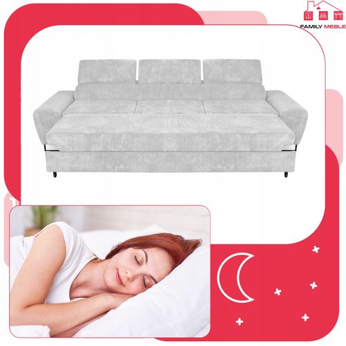 Zestaw mebli wypoczynkowych salonu Savio Sofa 3os fotele beż Family Meble na Arena.pl