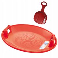 Sanki, talerz SPEED + ślizg KID2, Czerwony