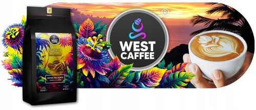 Kawa Ziarnista Zestaw 6x250g West Caffee MIX Świeżo Palona 100% Arabica na Arena.pl