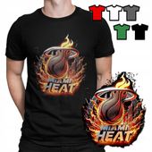 KOSZULKA T-SHIRT MĘSKI WZORY WYBORY - Miami Heat KOSZYKÓWKA NBA - S