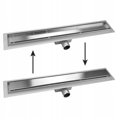 VETTÄ 2w1 ODPŁYW LINIOWY 80cm NISKI SYFON 52mm WYSOKA PRZEPUSTOWOŚĆ na Arena.pl