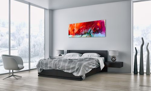 Obraz Na Płótnie - Kompozycja Dynamika - 140X50 Cm - Ab140X50-4036 na Arena.pl