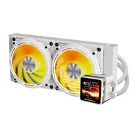 chłodzenie wodne darkflash de240 120mm (białe)