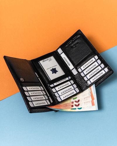 pojemny, poziomy portfel damski ze skóry naturalnej - lorenti na Arena.pl