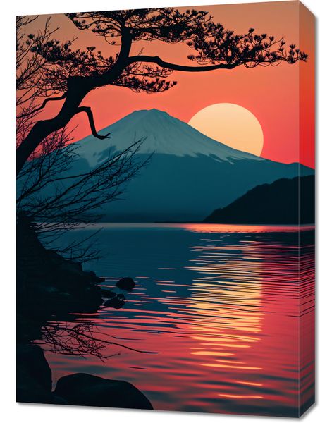 Obraz 50x70cm Góra Wieczorem zdjęcie 1