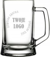 szklane Kufle trwały grawer TANIO nadruk firmowy 100 sztuk
