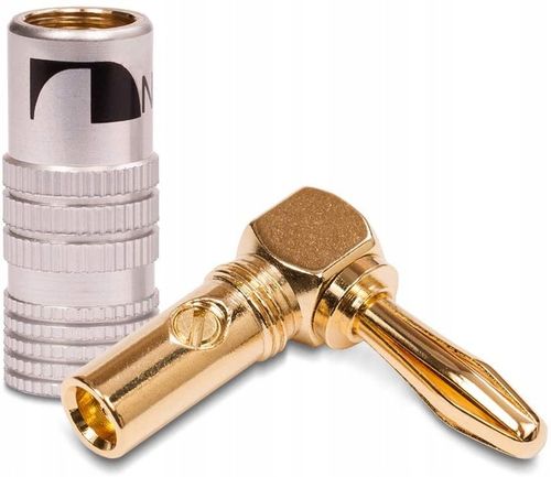 NAKAMICHI Wtyk głośnikowy bananowy kątowy HQ 4 szt na Arena.pl