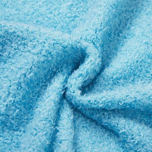 Pluszowa torba 34 x 37 cm do sublimacji - biało-błękitna zdjęcie 3