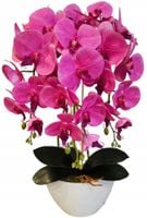 Storczyk sztuczny Orchidea różowe kwiaty jak żywe staranne wykonanie