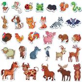 MAGNESY NA LODÓWKĘ DLA DZIECI ZESTAW EDUKACYJNY ZWIERZĘTA PREZENT 30 SZTUK