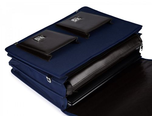 BELTIMORE torba męska teczka aktówka neseser z paskiem V459 granatowa na Arena.pl