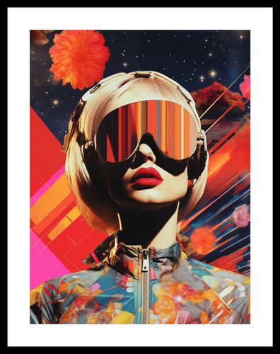 Plakat 30x40cm Retrofuturystyczna Muza na Arena.pl